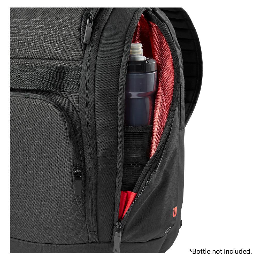 Clash V3 Tennis Backpack Black and Infrared WILSON