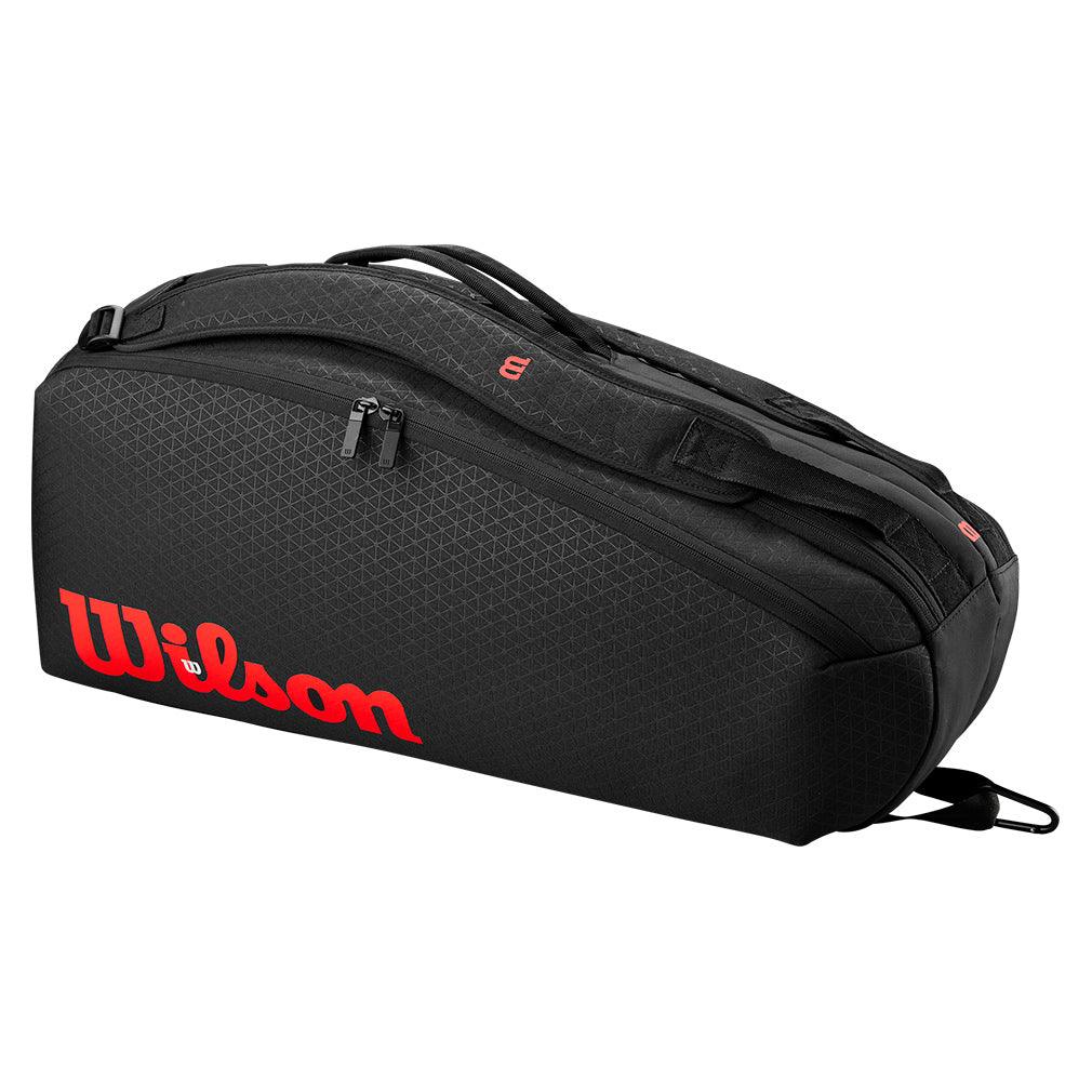 Clash V3 6 Pack Tennis Racquet Bag Black and Infrared WILSON ONE_SIZE