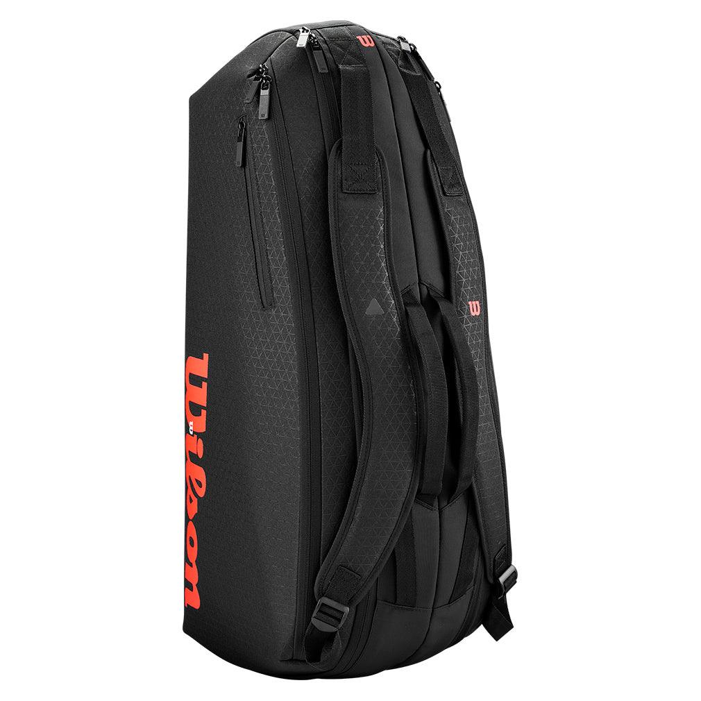Clash V3 6 Pack Tennis Racquet Bag Black and Infrared WILSON