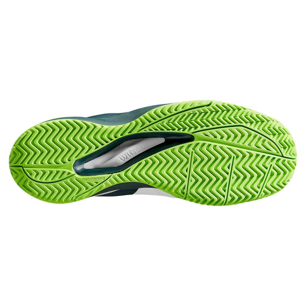 Men's Rush Pro Ace Wide Tennis Shoes White and Ponderosa Top Tennis Shoes WILSON