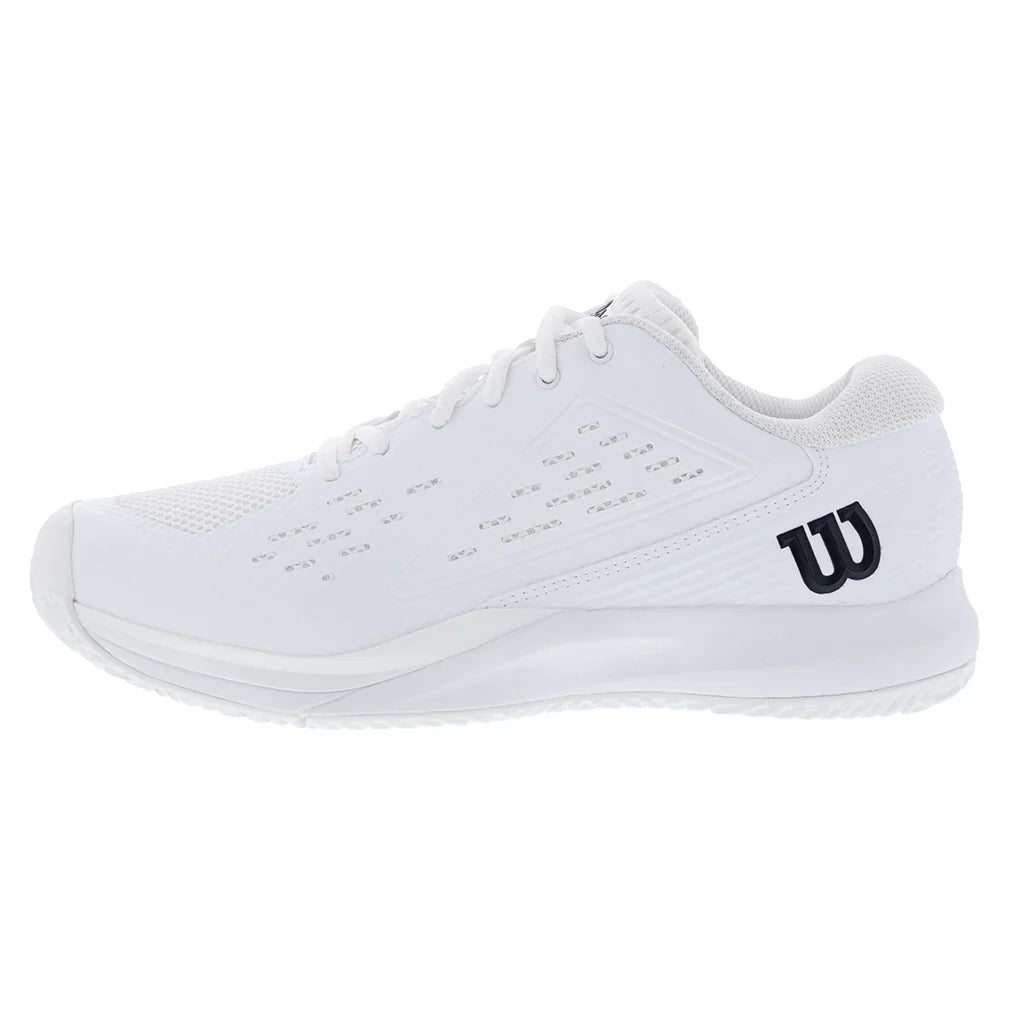 Men's Rush Pro Ace Wide Tennis Shoes White and Black Top Tennis Shoes WILSON