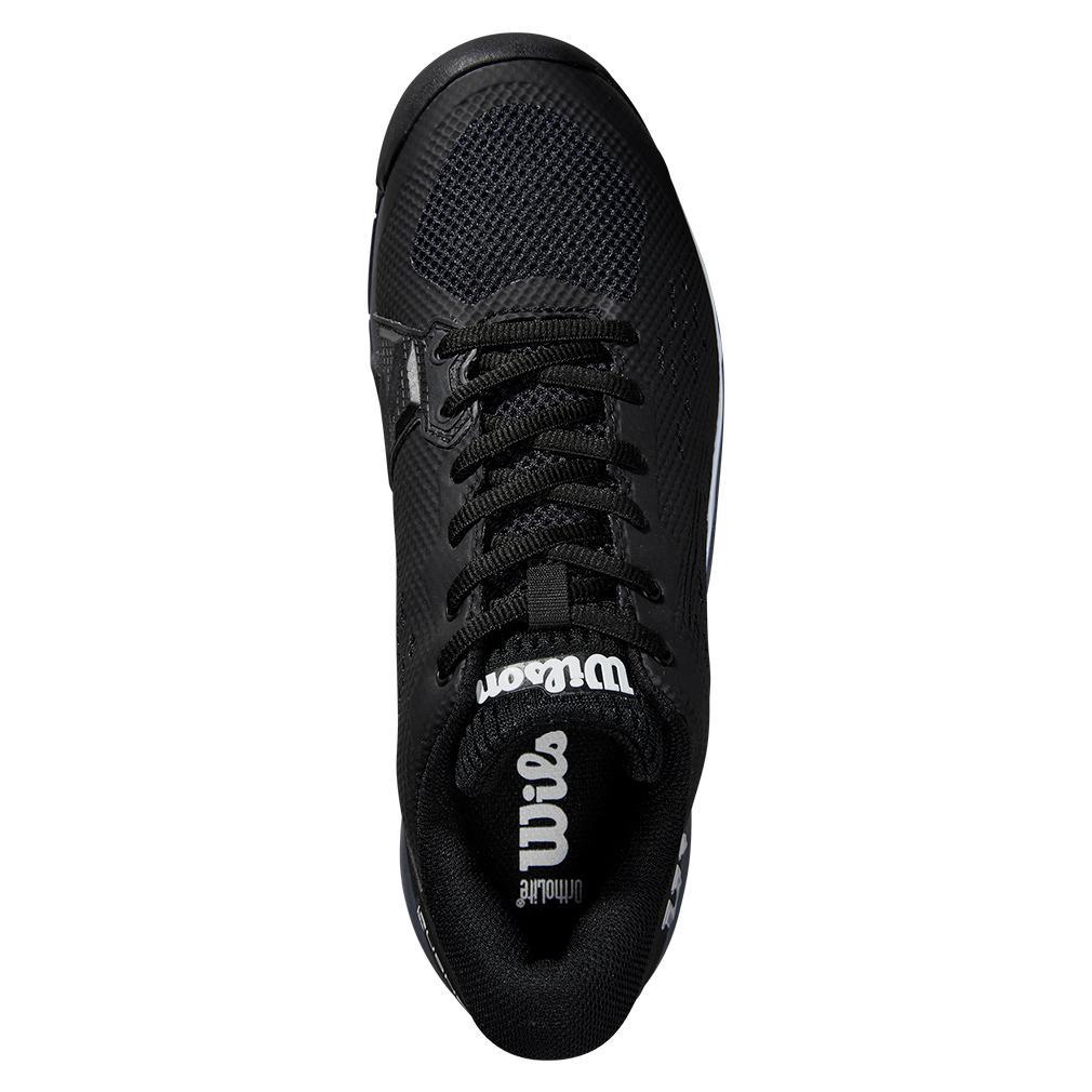 Men's Rush Pro Ace Wide Tennis Shoes Black and Ombre Blue Top Tennis Shoes WILSON