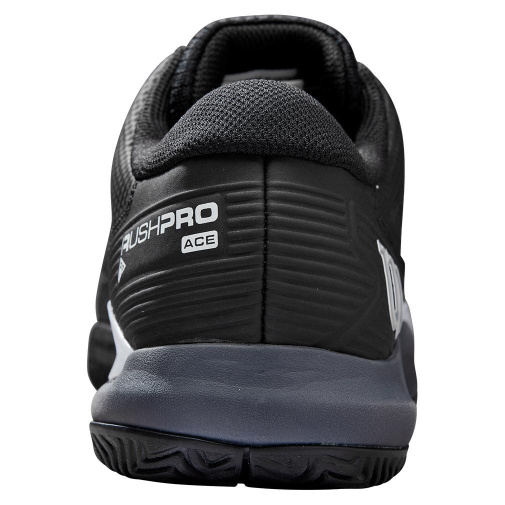 Men's Rush Pro Ace Wide Tennis Shoes Black and Ombre Blue Top Tennis Shoes WILSON