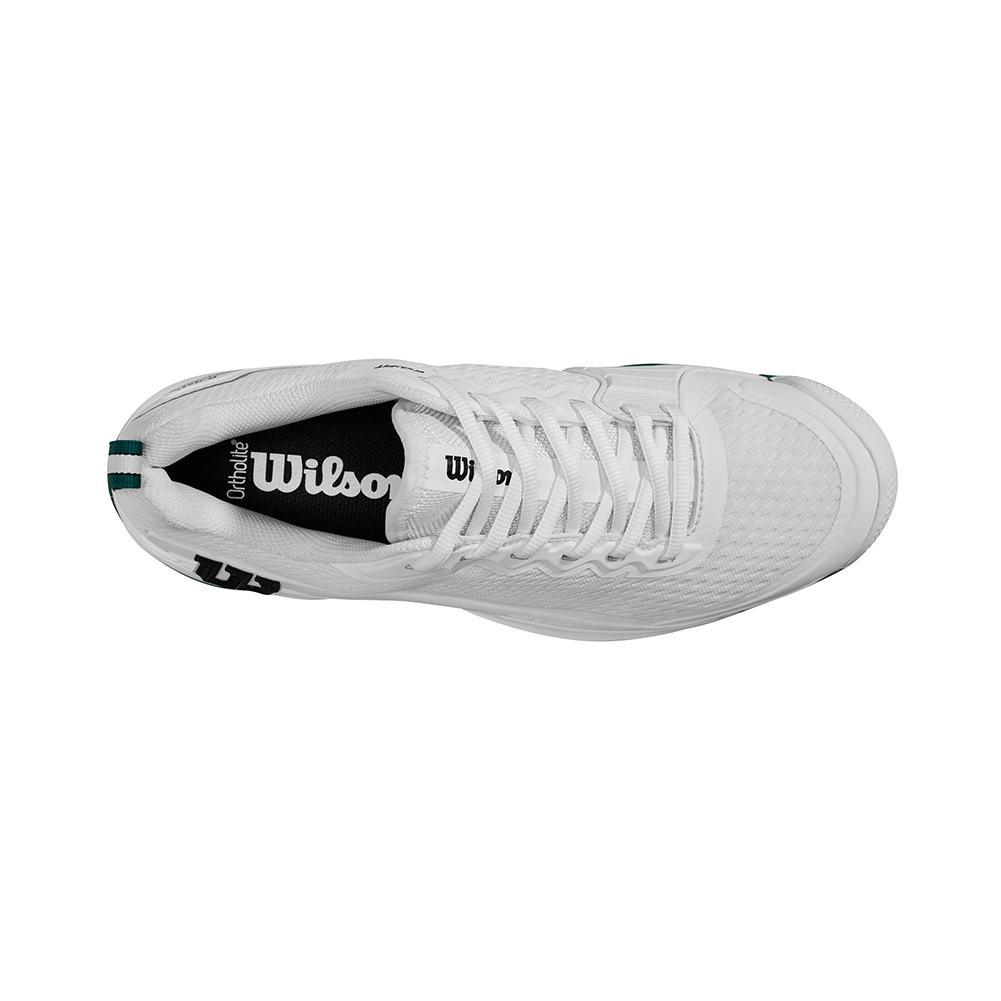Men's Rush Pro 4.5 Tennis Shoes White and Aventurine Top Tennis Shoes WILSON