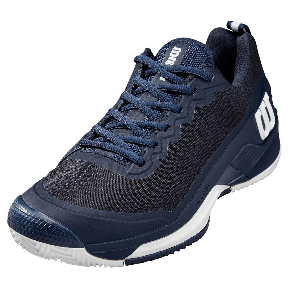 Men`s Rush Pro 4.5 Clay Tennis Shoes Navy Blazer WILSON 7 Black
