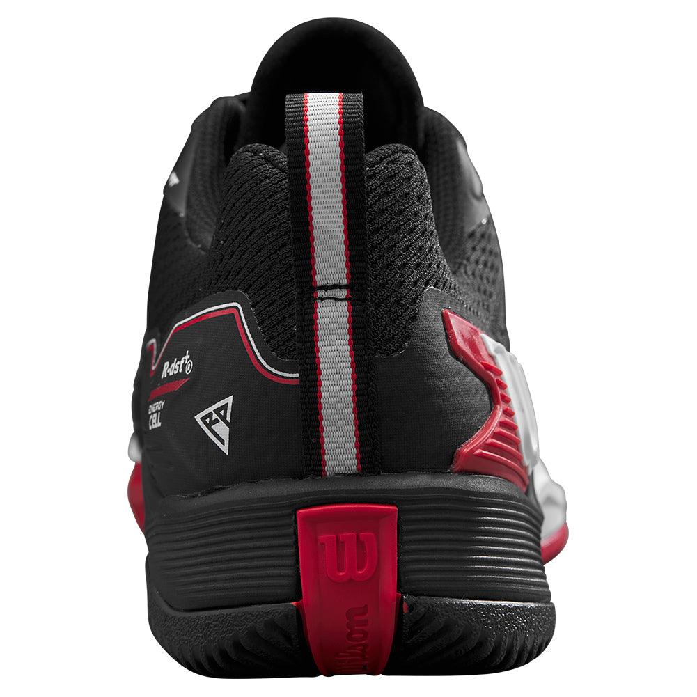 Men`s Rush Pro 4.5 Tennis Shoes Black and Infrared WILSON