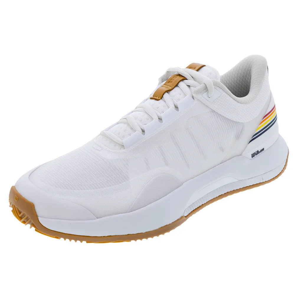 Women`s Intrigue Tour Clay RG Tennis Shoes White and Bone Brown WILSON 5.5 White