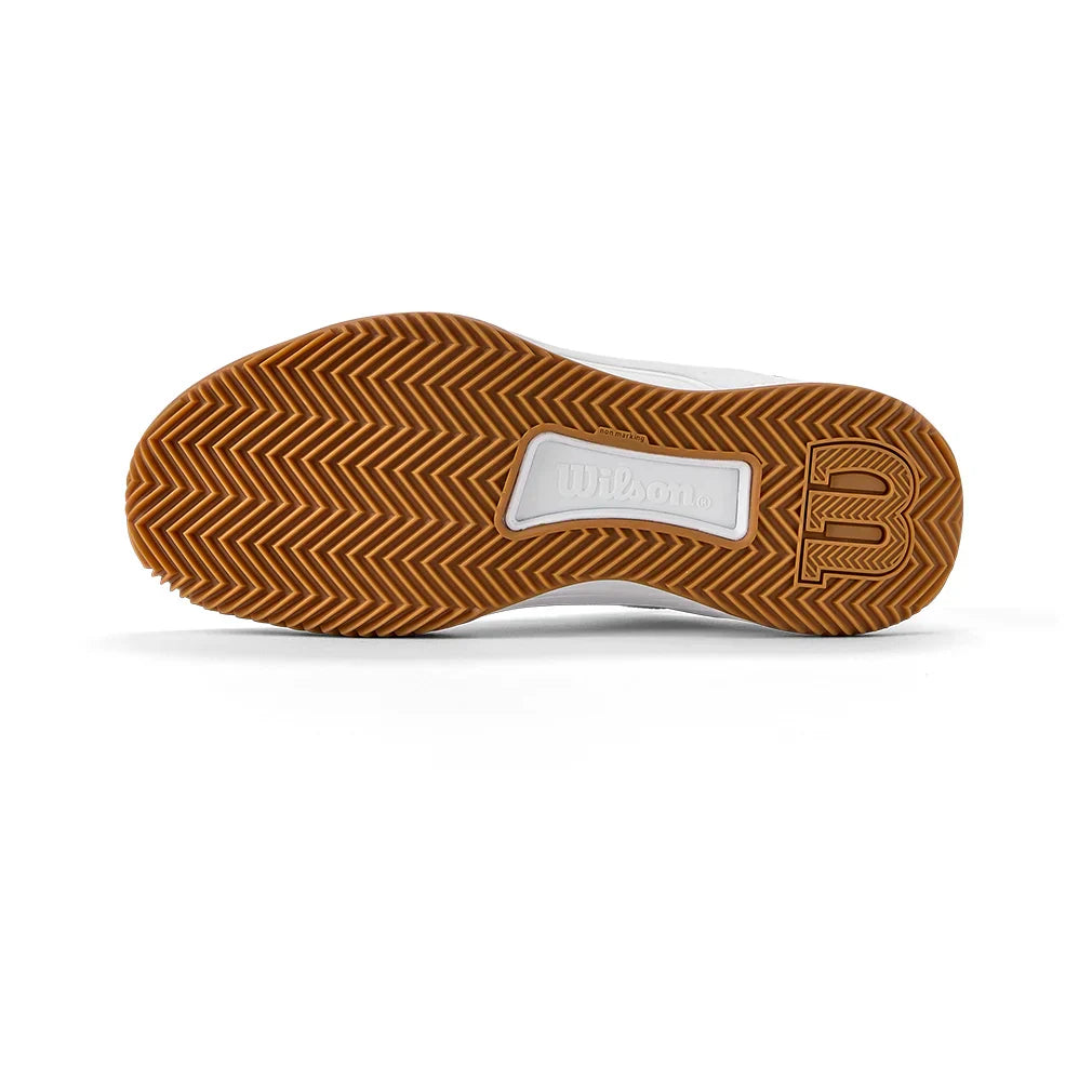 Women`s Intrigue Tour Clay RG Tennis Shoes White and Bone Brown WILSON