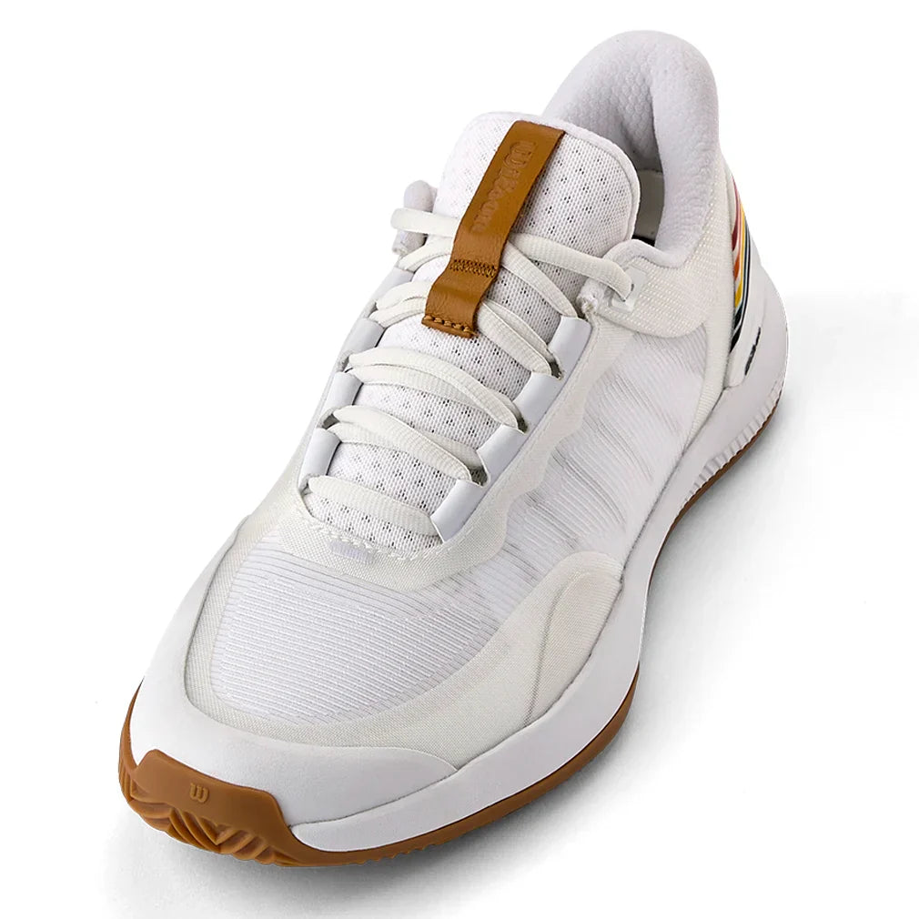 Women`s Intrigue Tour Clay RG Tennis Shoes White and Bone Brown WILSON