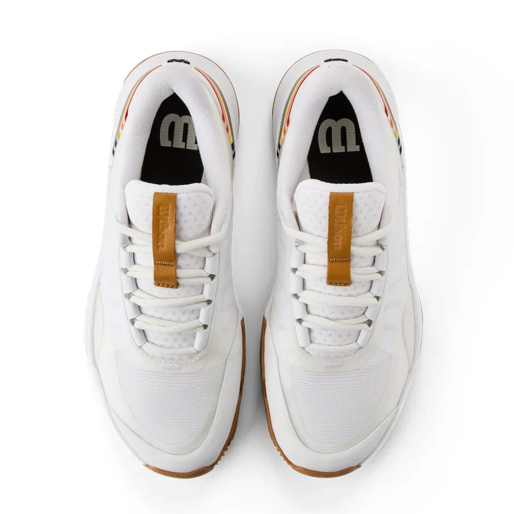 Women`s Intrigue Tour Clay RG Tennis Shoes White and Bone Brown WILSON