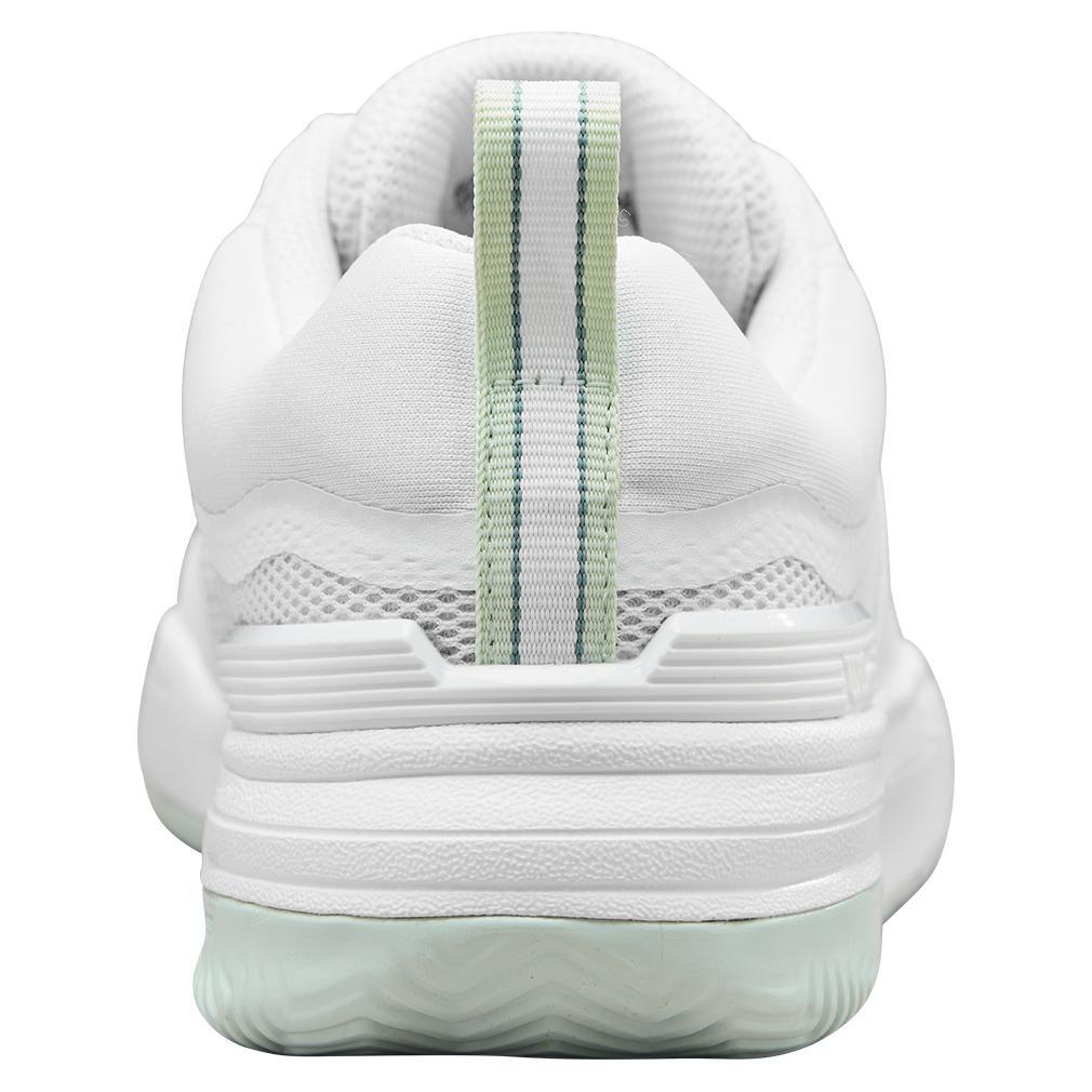 Women`s Pickle Pro Pickleball Shoes White and Surf Spray WOMENS SHOES WILSON