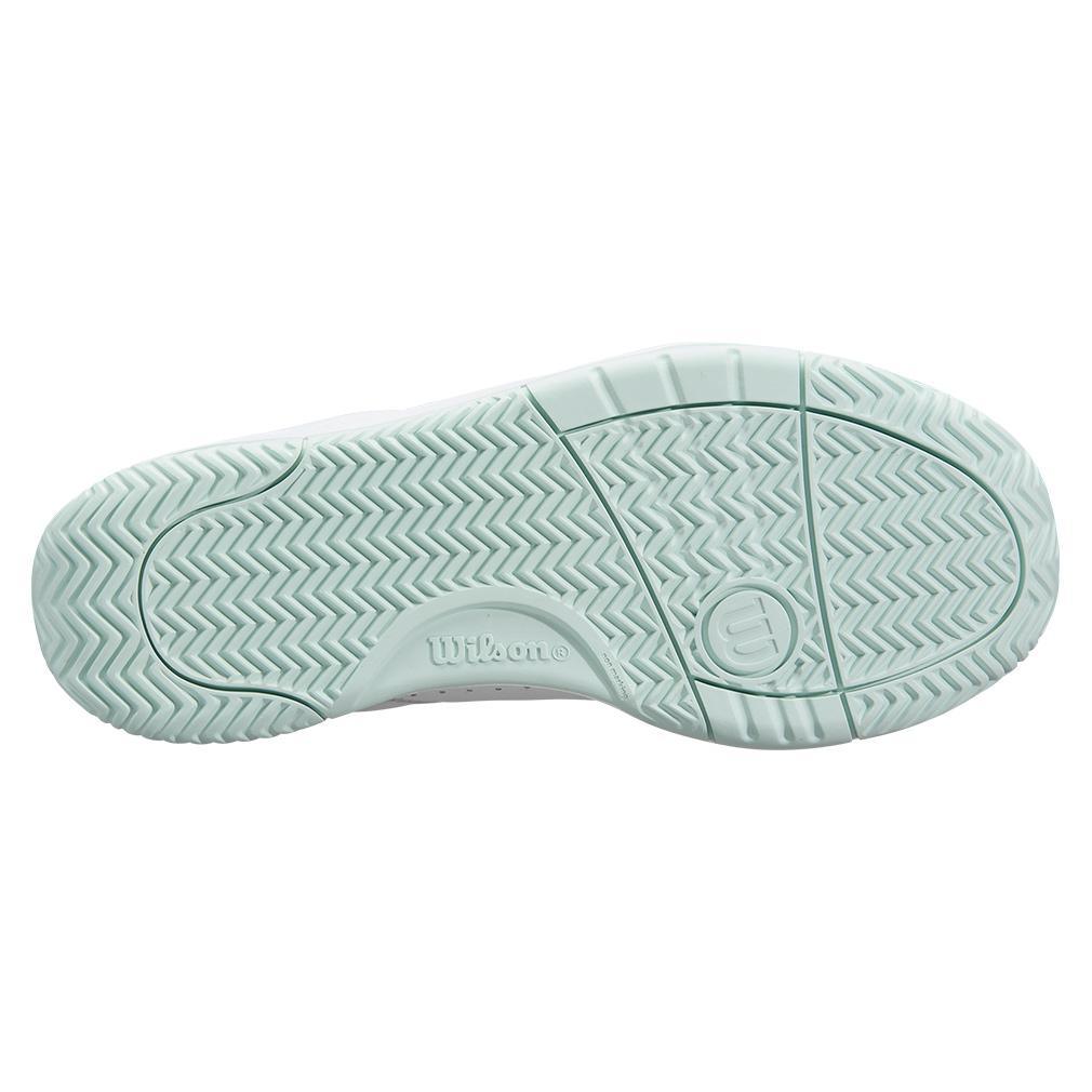 Women`s Pickle Pro Pickleball Shoes White and Surf Spray WOMENS SHOES WILSON