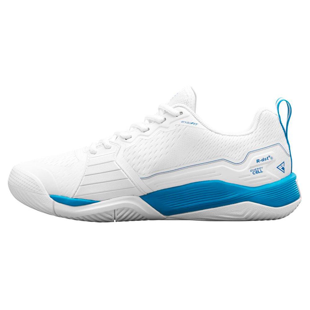 Men`s Rush Pro 4.5 Oz Tennis Shoes White and Atomic Blue WILSON