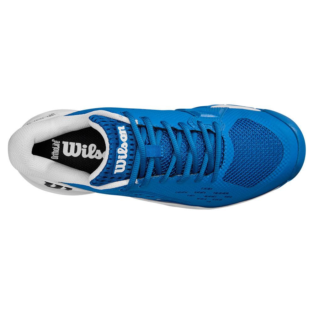 Men`s Rush Pro Ace Tennis Shoes Deja Vu Blue and White WILSON