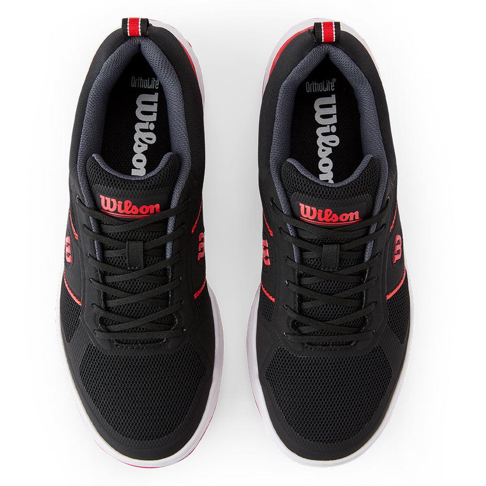 Men`s Pickle Pro Pickleball Shoes Black and Infrared WILSON