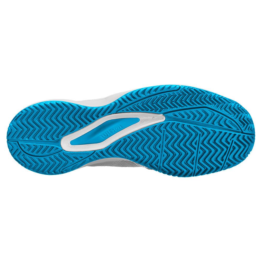 Men`s Rush Pro Ace Oz Tennis Shoes White and Atomic Blue WILSON