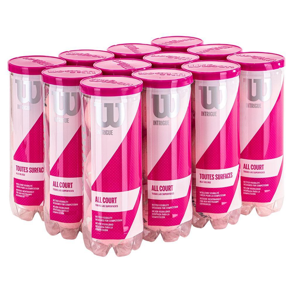 Intrigue All Court Pink 12 Pack Tennis Ball Case Tennis Balls WILSON