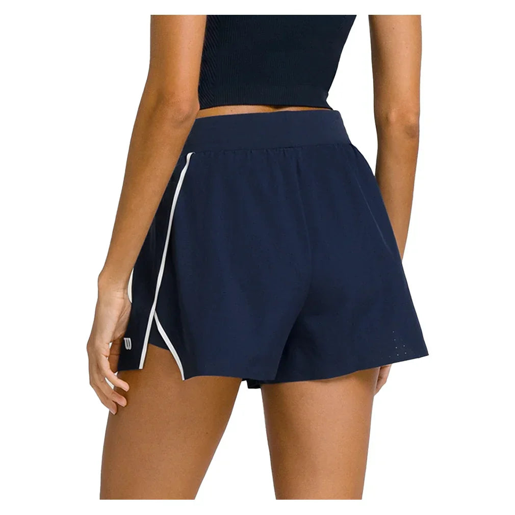 Women`s Ellyn Tennis Short Classic Navy and Field Green WILSON