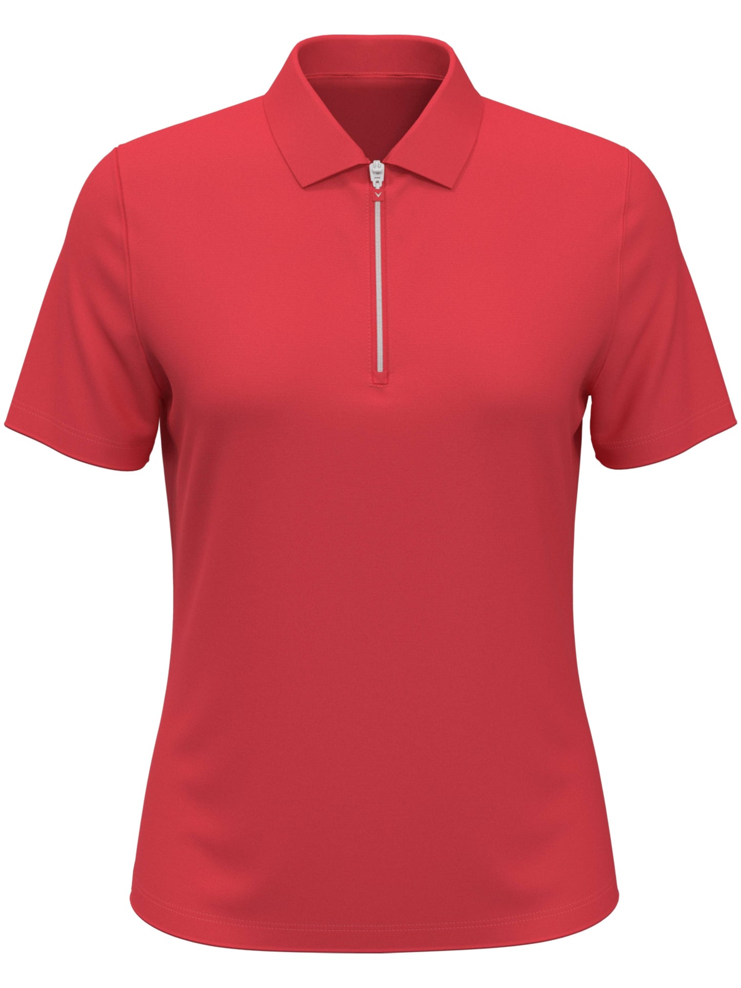 Women's 1/4 Zip Solid Golf Polo
