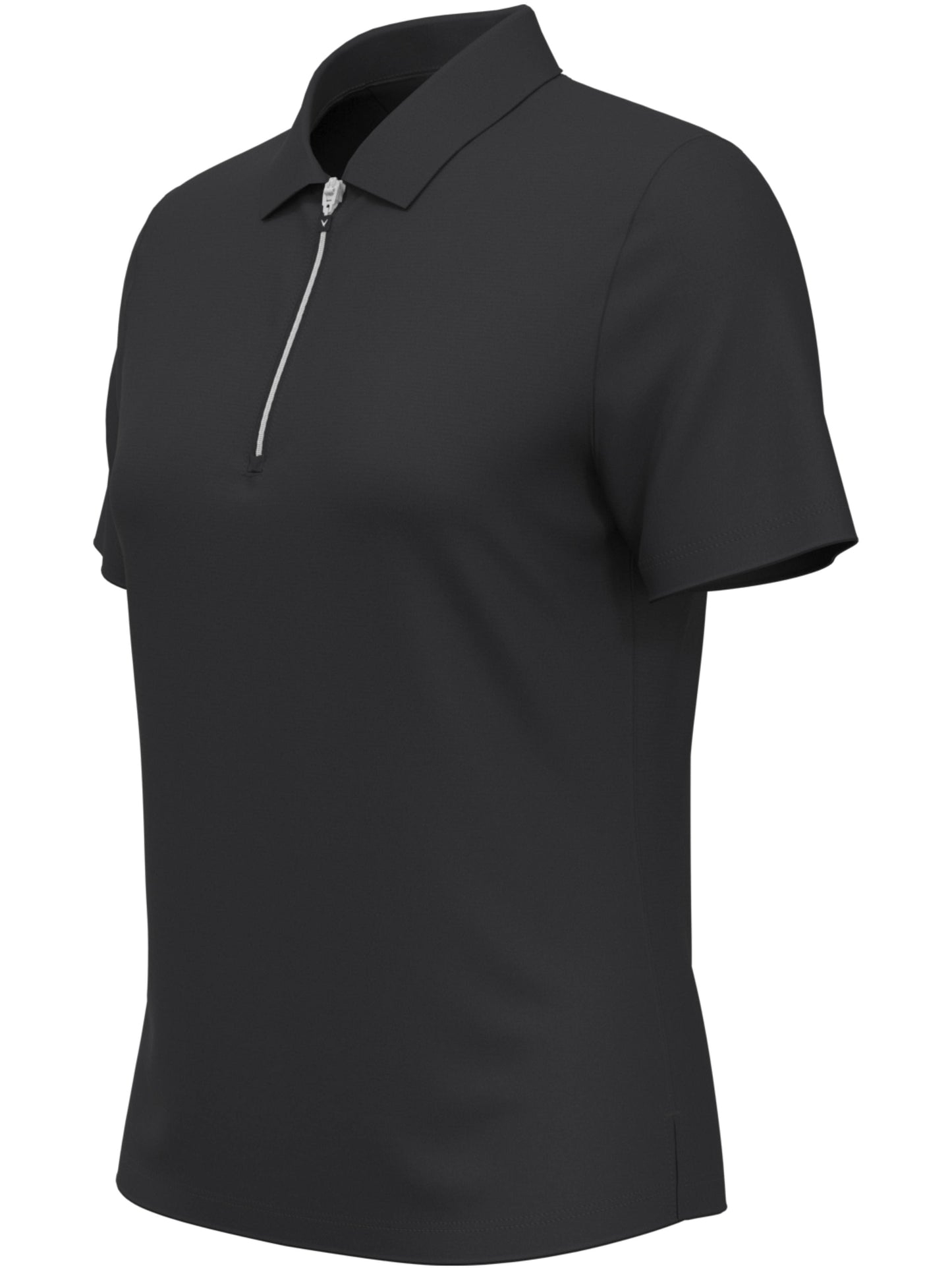 Women's 1/4 Zip Solid Golf Polo