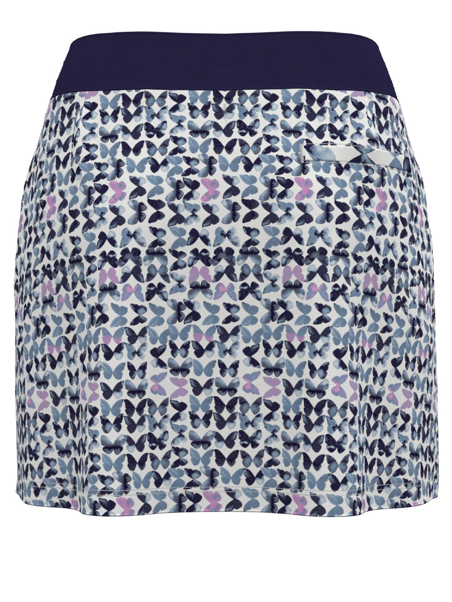 Women's 16" Butterfly Print Color Block Golf Skort