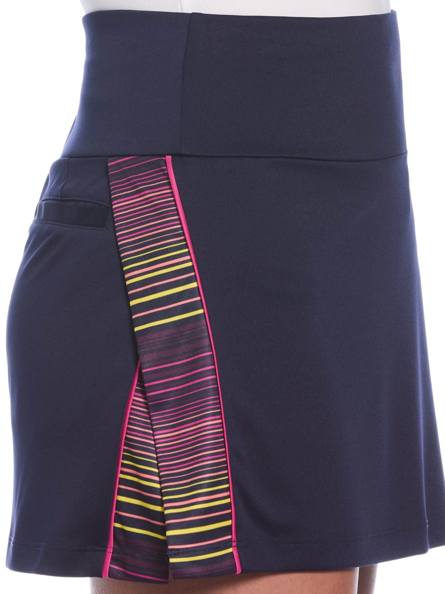 Women's 16" Energy Stripe Block Asymmetrical Golf Skort