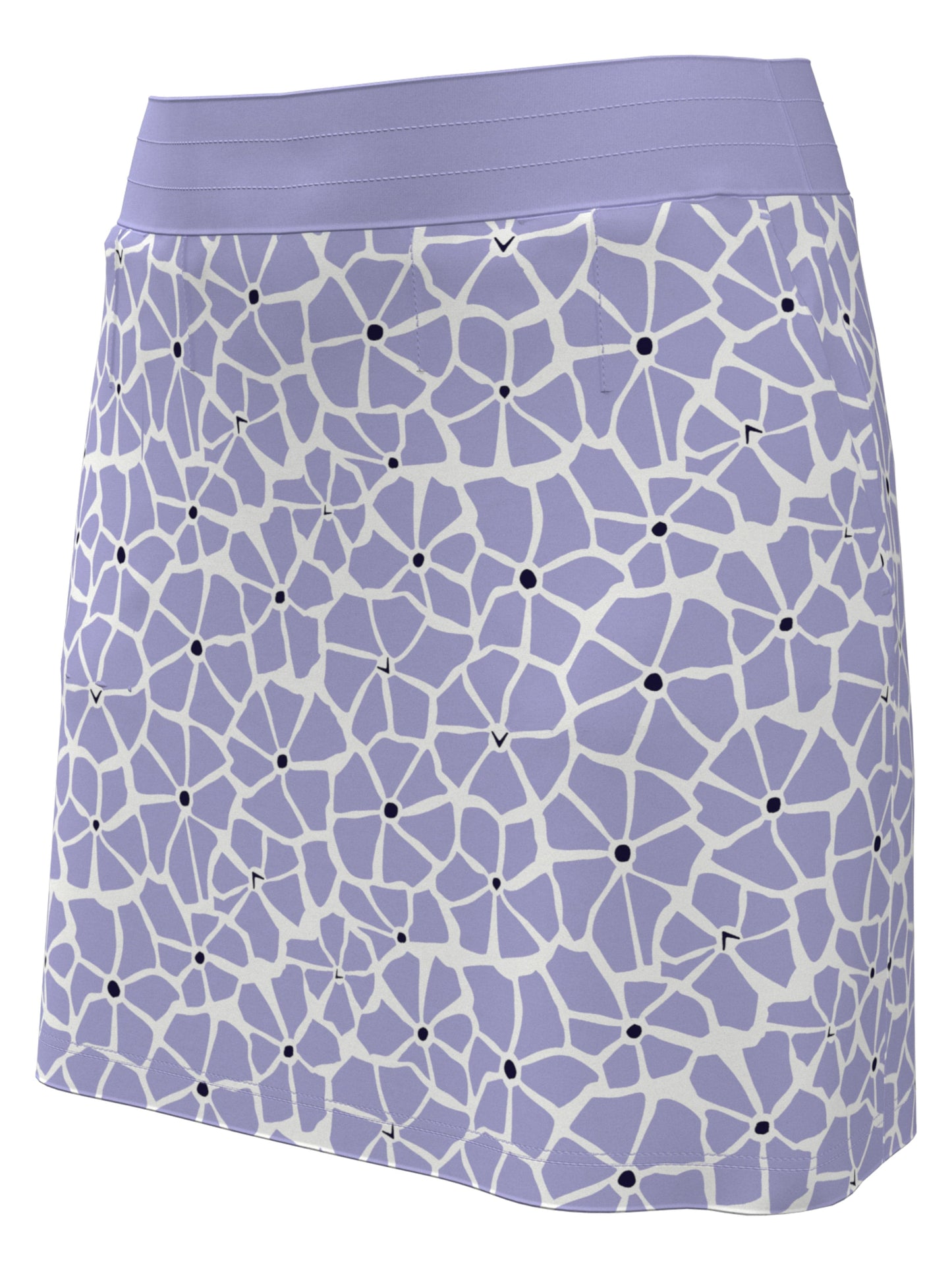 Women's 16" Spring Floral Print Color Block Golf Skort
