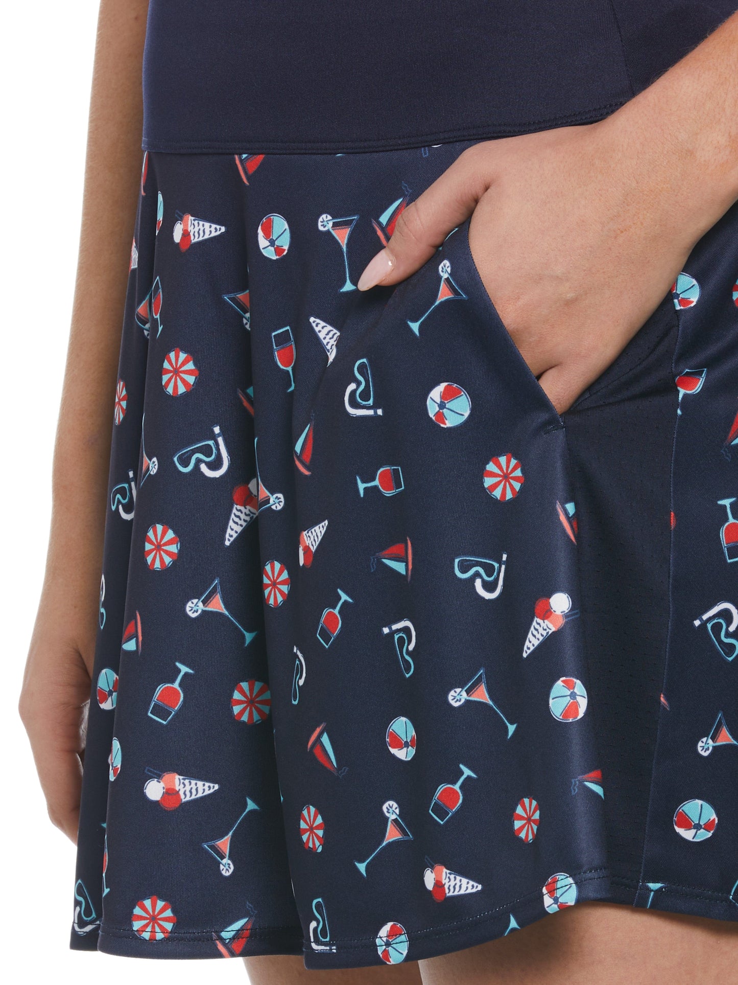 Women's 16" Summer Fun Print Flounce Golf Skort