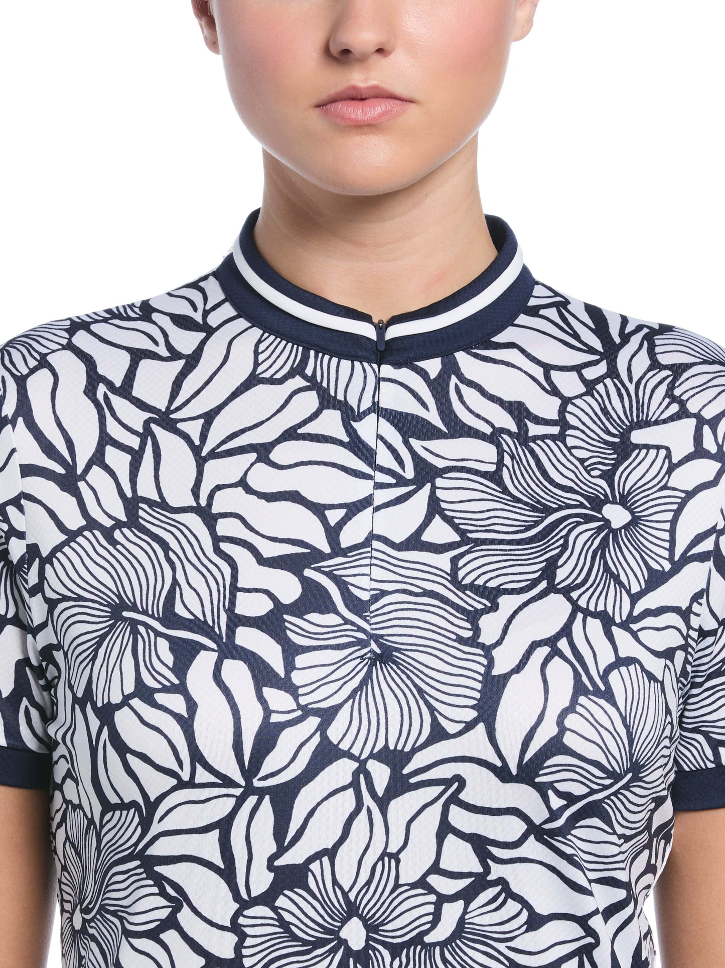 Women's Abstract Floral Golf Shirt