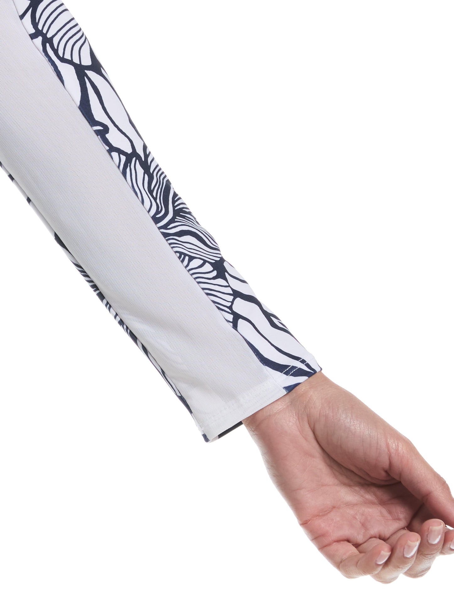 Women's Abstract Floral Print Golf Shirt