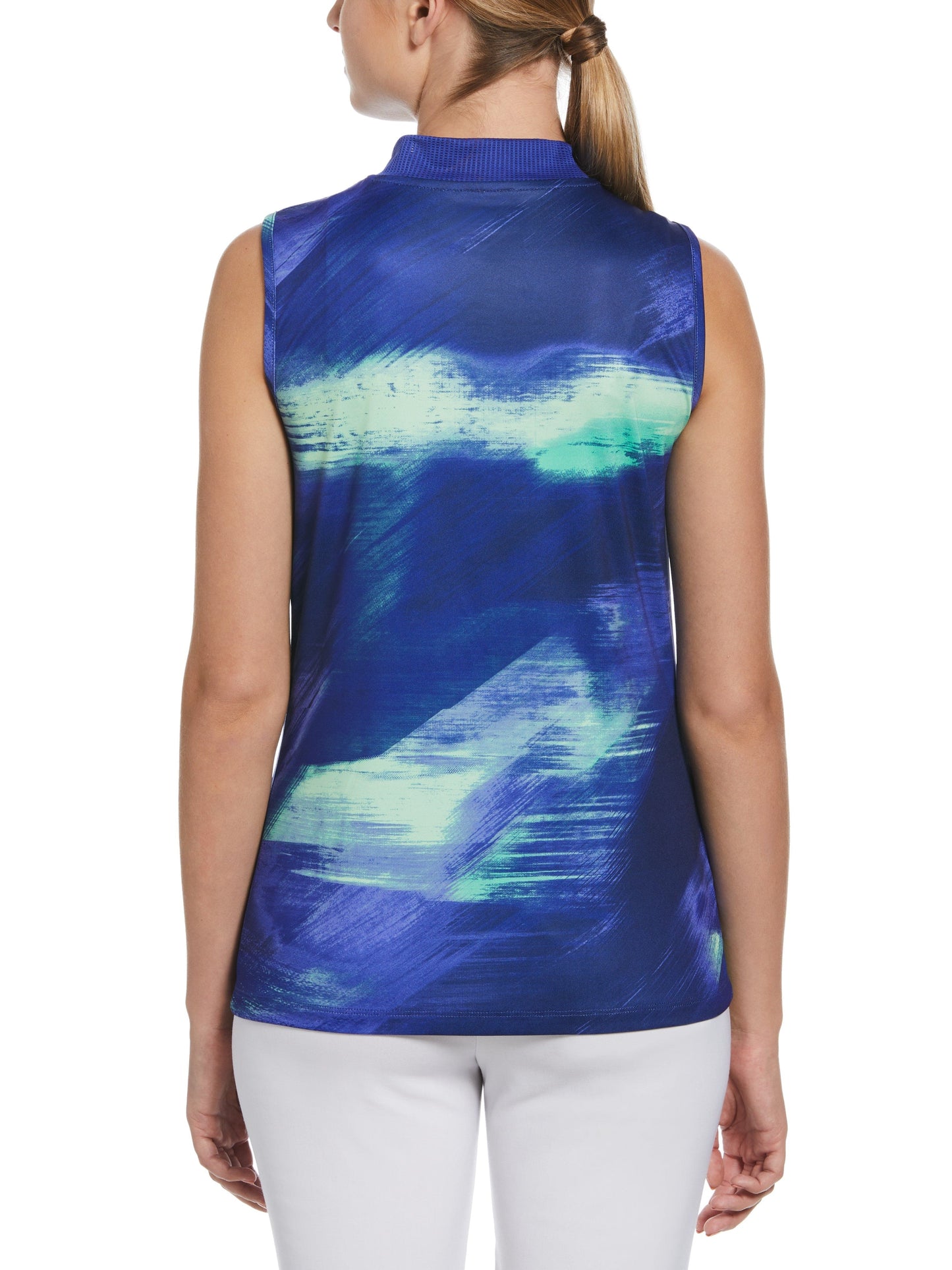 Women's Brushed Abstract Print Golf Shirt