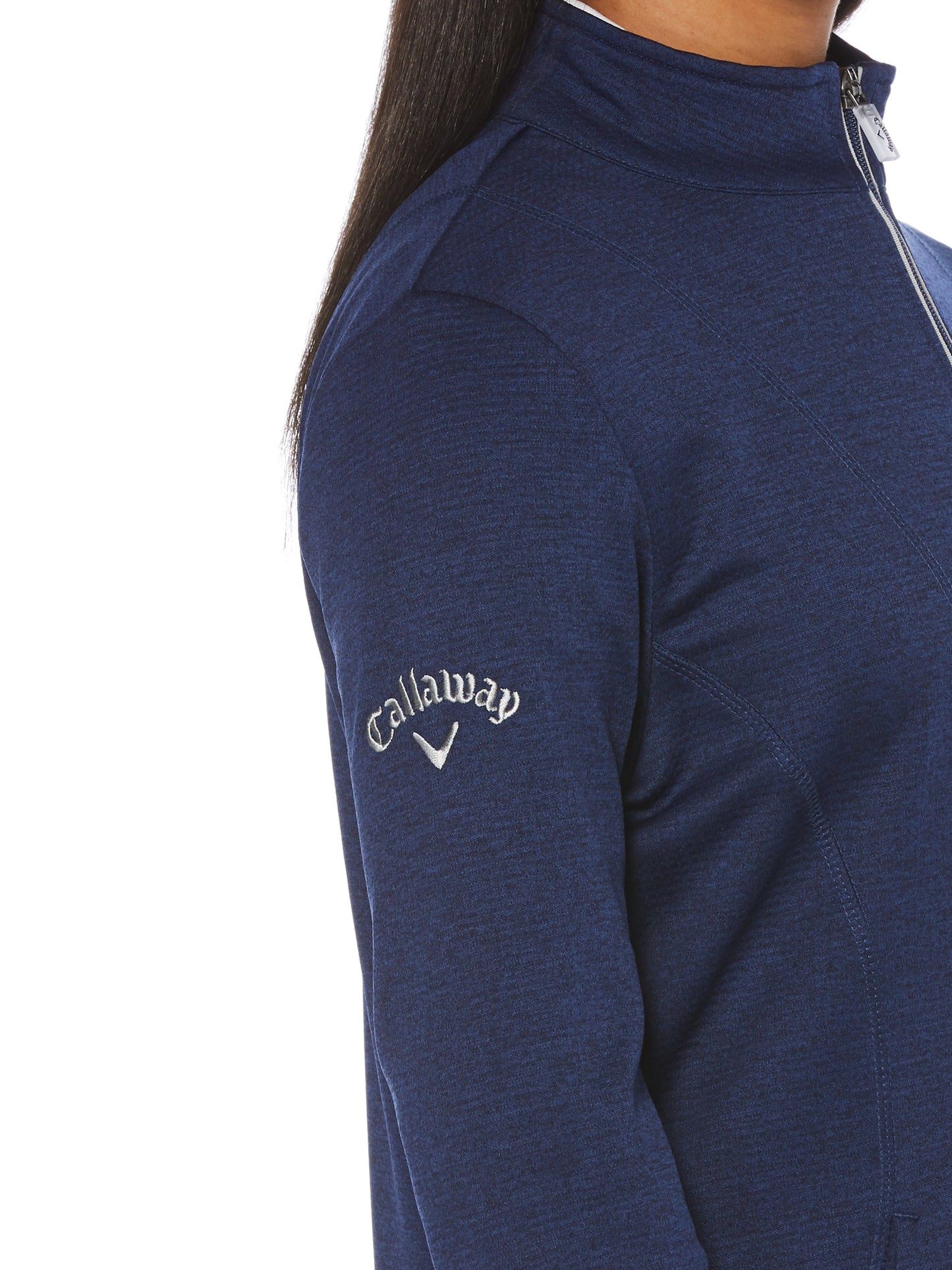 Women's Full Zip Thermal Mock Pullover