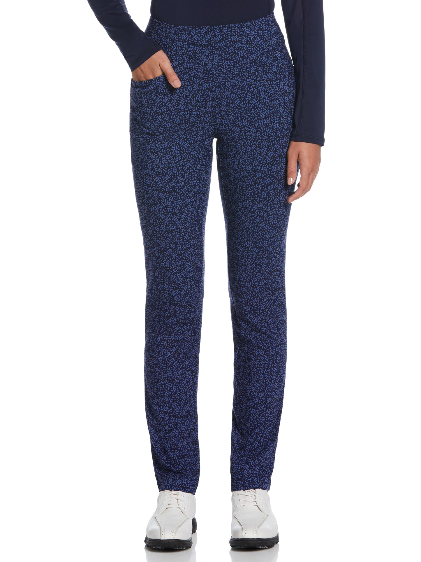 Geo Print Pull-On Golf Pant (Peacoat/Coastal Fjord)