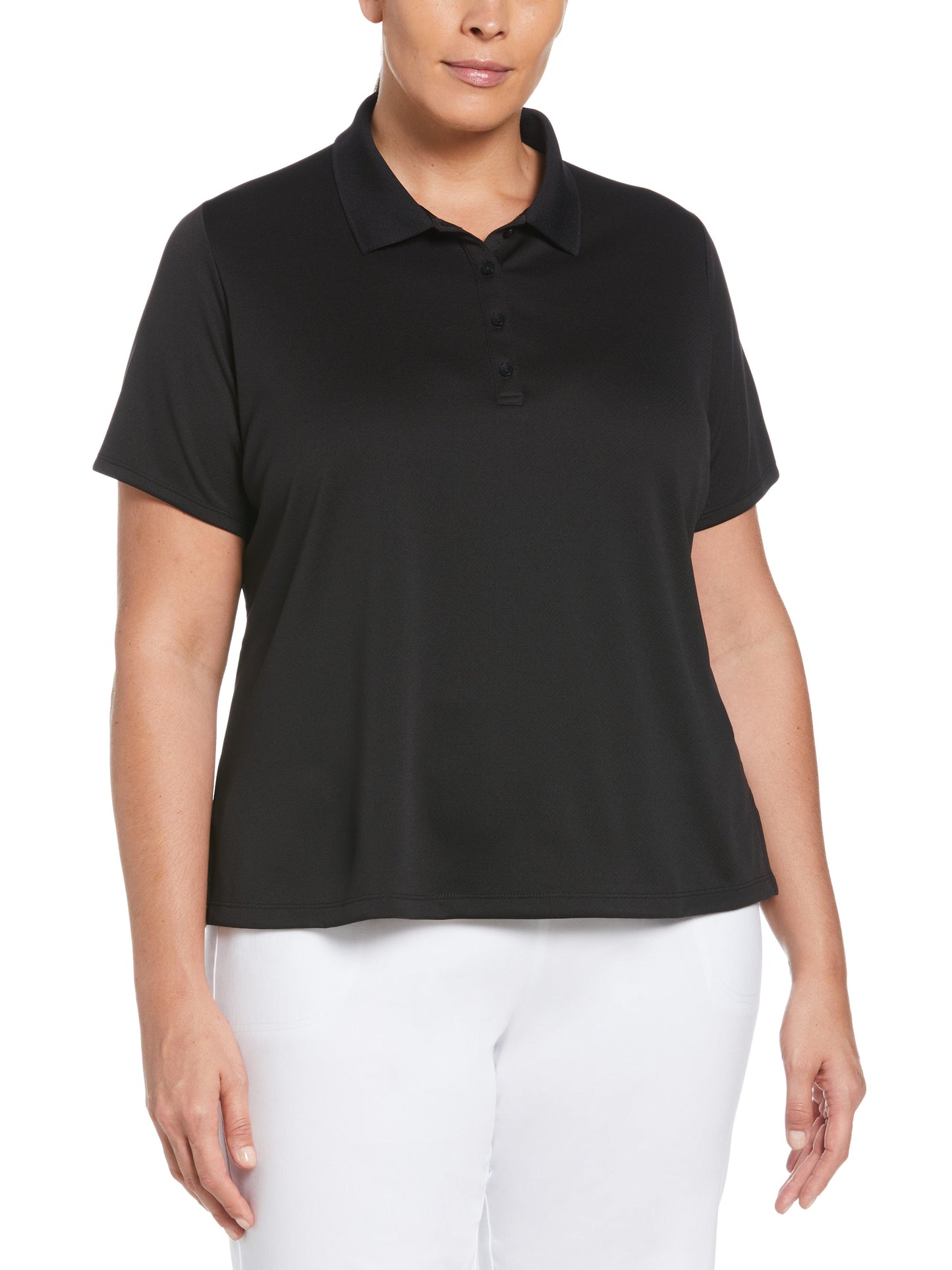 Plus Swing Tech Golf Polo (Caviar)