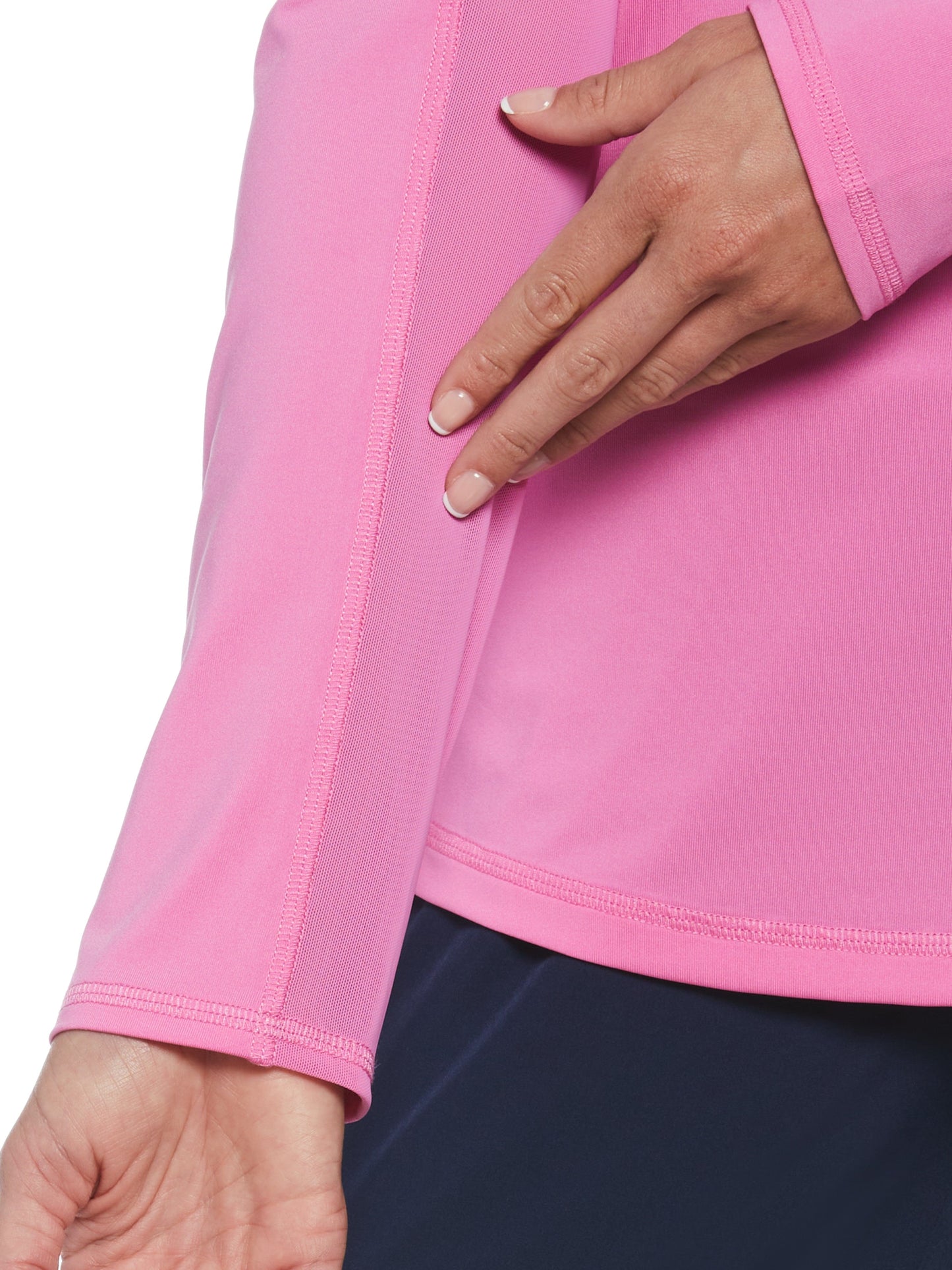 Women's Sun Protection Golf Shirt with Mesh Panels