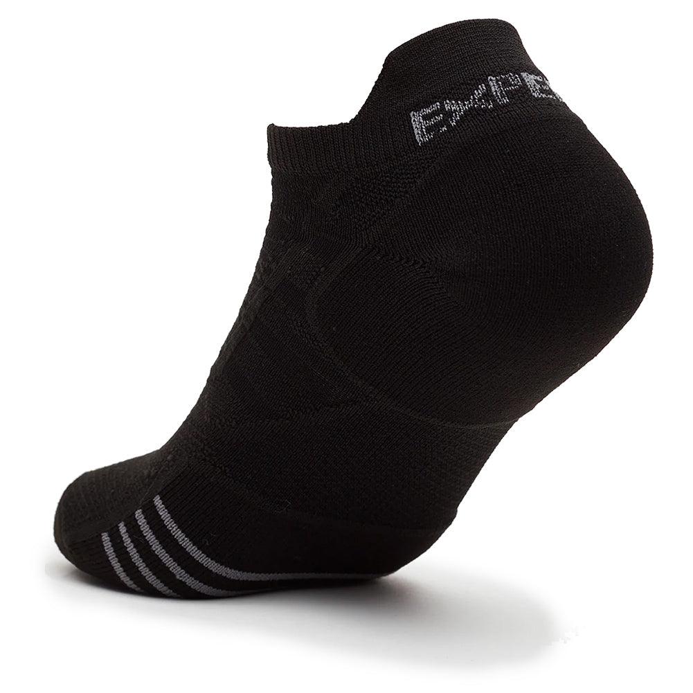Experia Prolite Ultra-Light Cushion No Show Tab Tennis Socks Black Socks THORLO