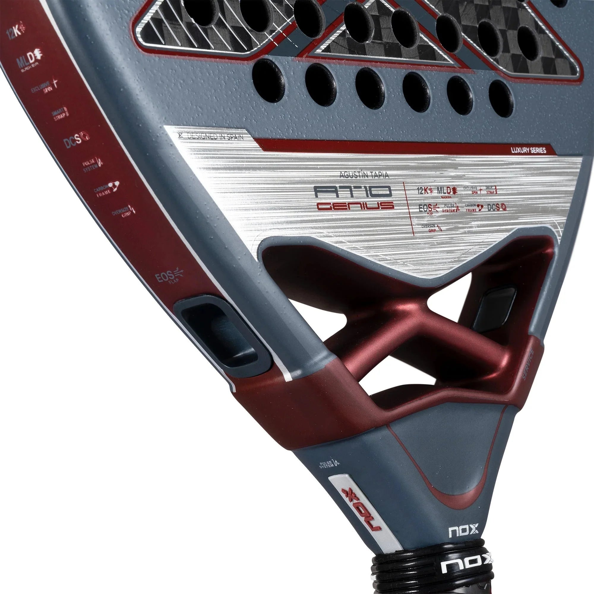 AT10 Luxury GENIUS 12K 2025 by Agustin Tapia Padel Racket Padel Racket Nox