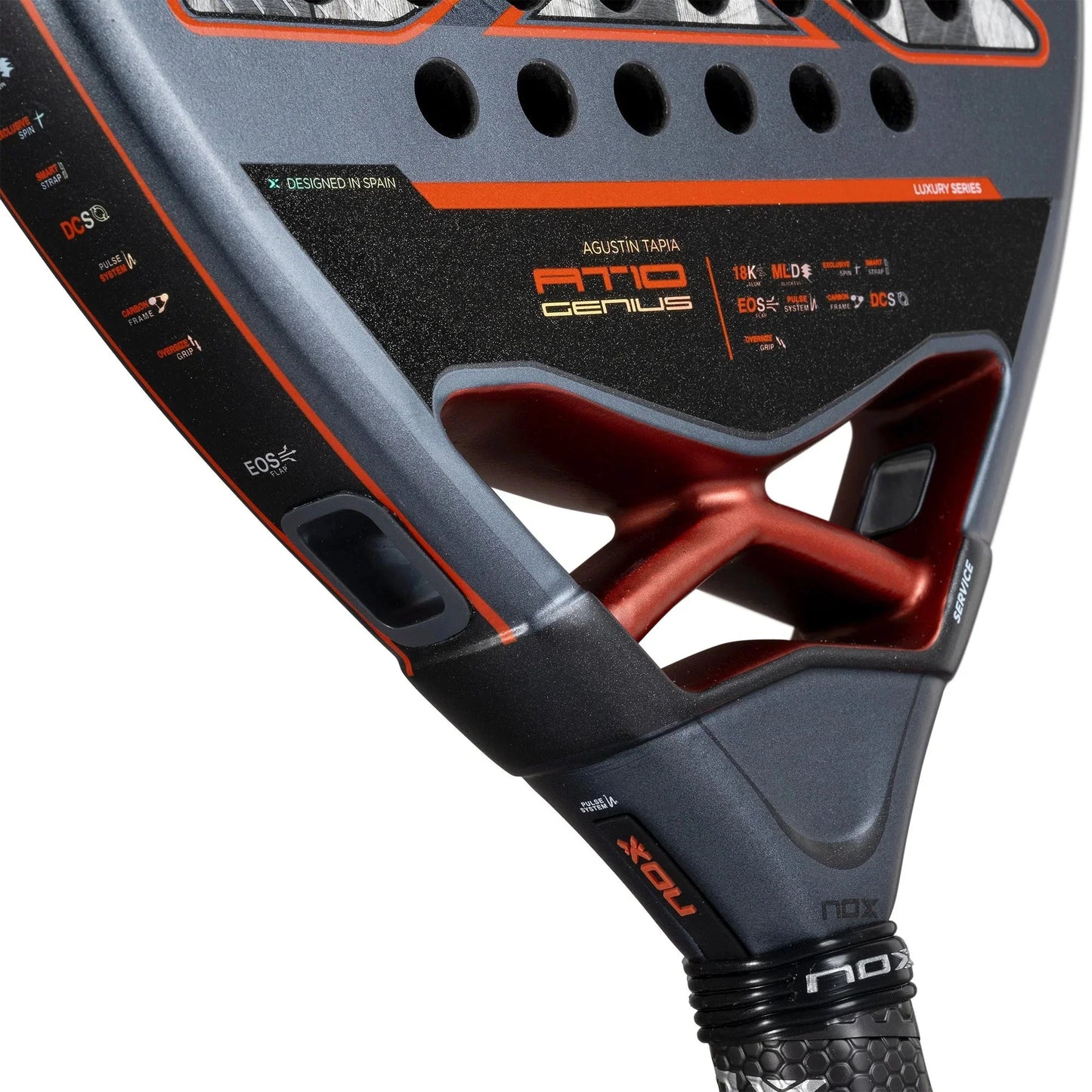 AT10 Luxury GENIUS 18K Alum 2025 by Agustín Tapia Padel Racket Nox