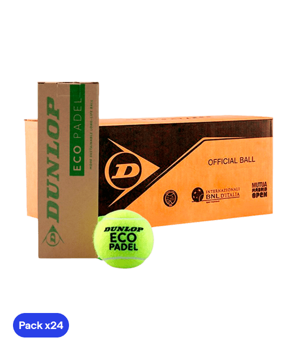 Dunlop Eco Padel Balls Box(Pack x24) Padel Balls Dunlop