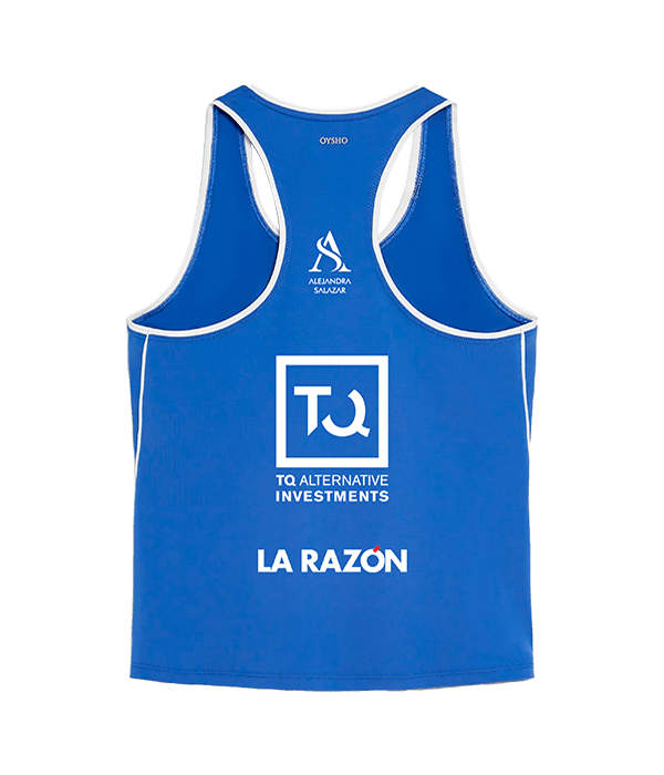 Camiseta Oysho Alejandra Salazar Azul 2025 - STARz PADEL