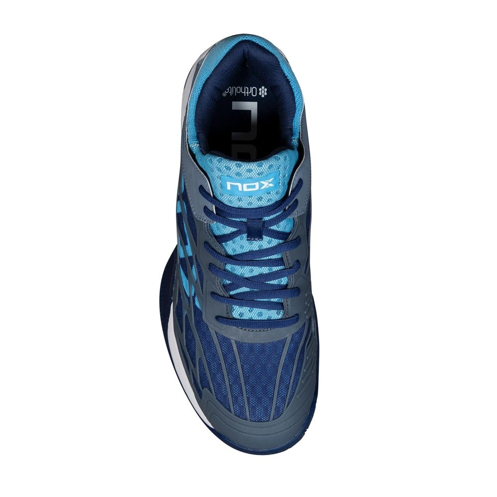 NOX AT10 LUX Piedra/ Azul 2024 AGUSTIN TAPIA (Zapatillas) Padel Shoes Nox