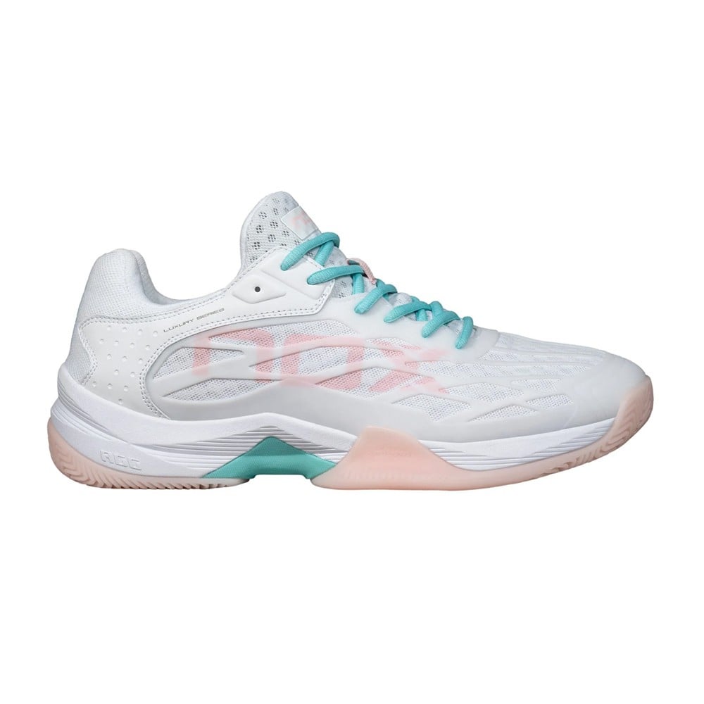 NOX AT10 LUX White/ Turquoise 2024 Padel Shoes Padel Shoes Nox 36 Blanco