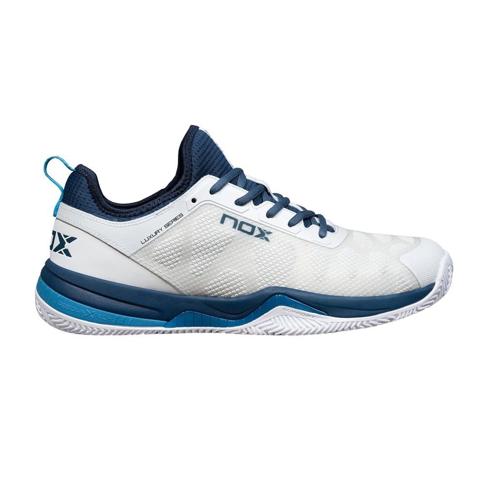 NOX NERBO White/Blue 2024 Padel Shoes Padel Shoes Nox 39 Blanco