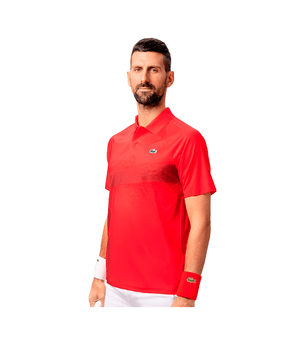 Polo Lacoste Novak Djokovic Rojo 2025 - STARz PADEL