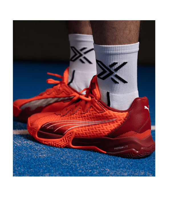 Puma Nova Elite Red/Dark crimson/White 2025 Padel Shoes Padel Shoes Puma