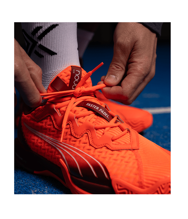 Puma Nova Elite Red/Dark crimson/White 2025 Padel Shoes Padel Shoes Puma