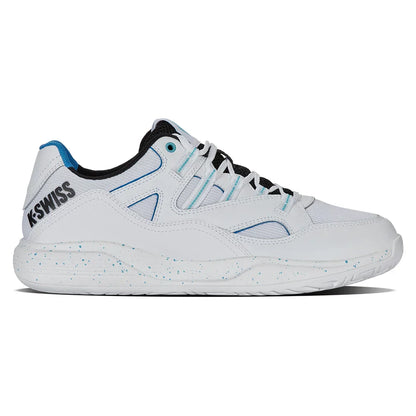 Men`s Tura Team Pickleball Shoes White and Brilliant Blue K-SWISS