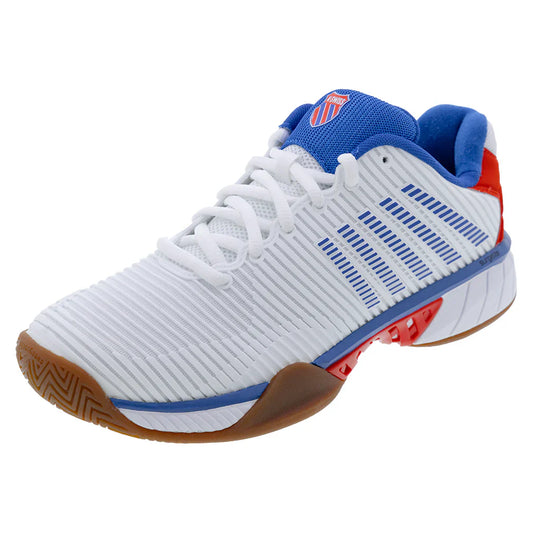 Men's Hypercourt Express 2 Indoor Pickleball Shoes White and Red Shoes K-SWISS 7 White