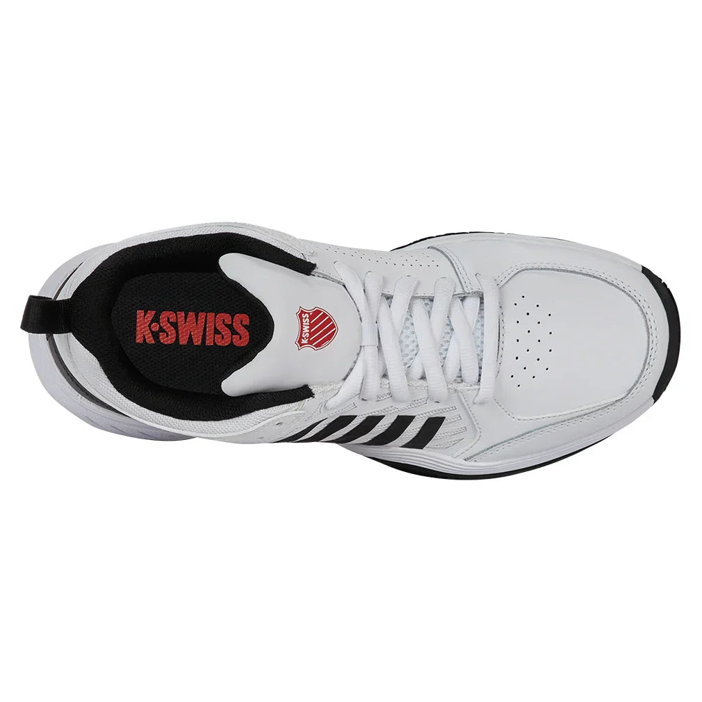 Men`s Court Express 2 Tennis Shoes White and Black K-SWISS