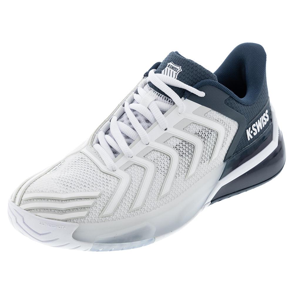Men`s Ultrashot 4 Tennis Shoes White and Stargazer K-SWISS 7 White